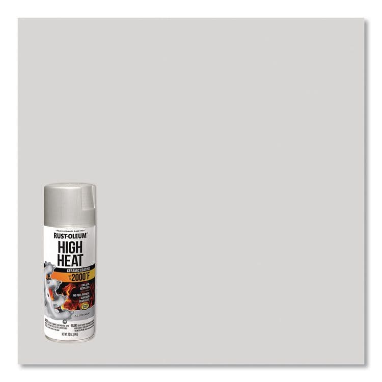 RUST-OLEUM CORPORATION Automotive High Heat Enamel Spray Paint, Flat Aluminum, 12 oz Aerosol Can, 6/Carton (RST248904) thumbnail 3