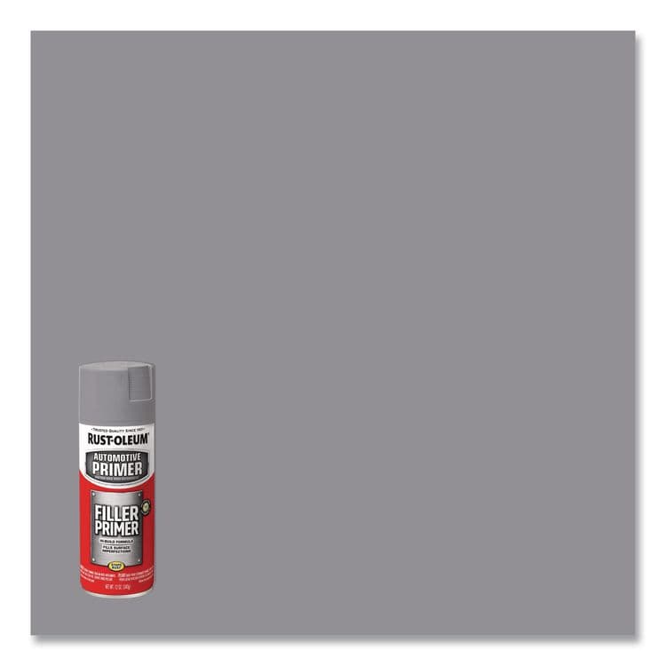 RUST-OLEUM CORPORATION Automotive High Heat Enamel Spray Paint, Flat Gray Filler Primer, 11 oz Aerosol Can, 6/Carton (RST249279) thumbnail 3