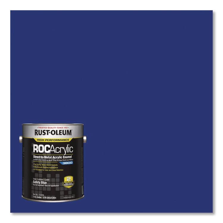 RUST-OLEUM CORPORATION High Performance 3800 System DTM Acrylic Enamel Paint, Gloss Safety Blue, 1 gal Bucket/Pail, 2/Carton (RST314209) thumbnail 3