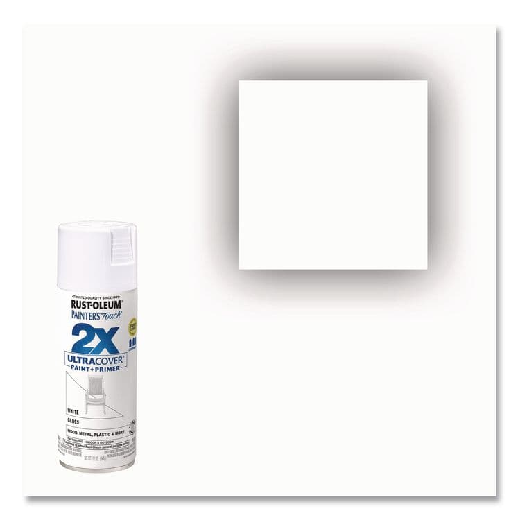 RUST-OLEUM CORPORATION Painter's Touch 2X Ultra Cover Spray Paint, Gloss Yellow, 12 oz Aerosol Can, 6/Carton (RST334048) thumbnail 3