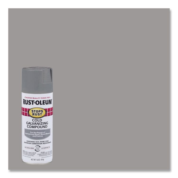 RUST-OLEUM CORPORATION Stops Rust Cold Galvanizing Spray, Flat Gray, 16 oz Aerosol Can, 6/Carton (RST7785830) thumbnail 3