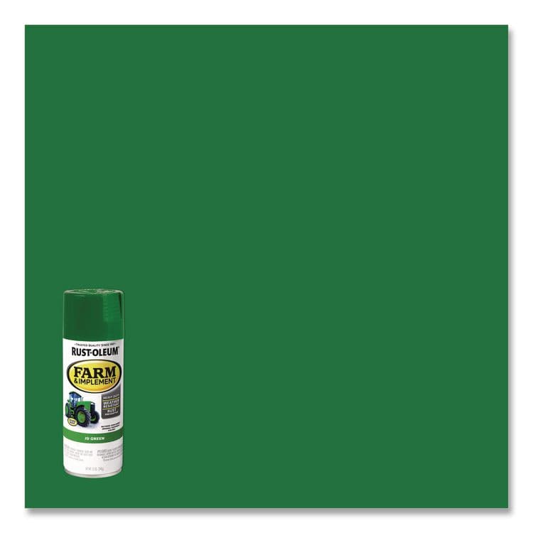 RUST-OLEUM CORPORATION Specialty Farm and Implement Spray Paint, Gloss John Deere Green, 12 oz Aerosol Can, 6/Carton (RST280124) thumbnail 3