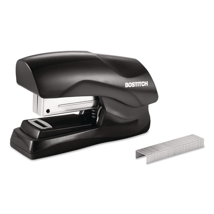 STANLEY BOSTITCH Flat Clinch Stapler, 40-Sheet Capacity, Black (BOSB175BLK)