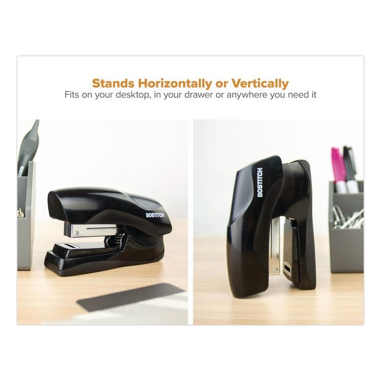 STANLEY BOSTITCH Flat Clinch Stapler, 40-Sheet Capacity, Black (BOSB175BLK) thumbnail 4
