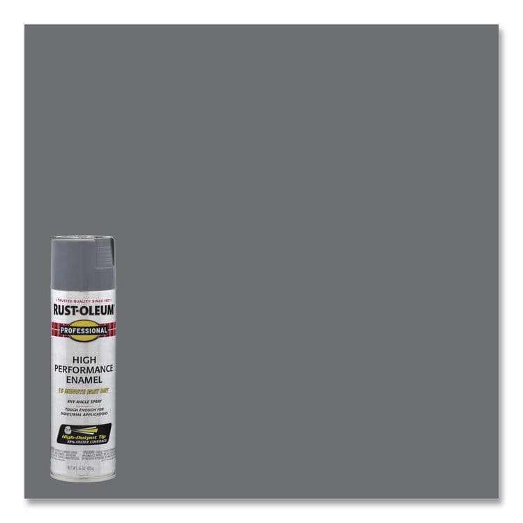 RUST-OLEUM CORPORATION Professional Spray Paint, Gloss Dark Machine Gray, 15 oz Aerosol Can, 6/Carton (RST7587838CT) thumbnail 3