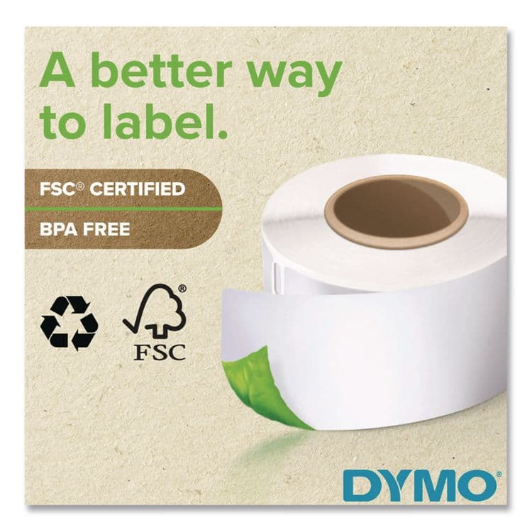 DYMO LabelWriter Address Labels, 1.12" x 3.5", White, 130 Labels/Roll, 2 Rolls/Pack (DYM30251) thumbnail 3