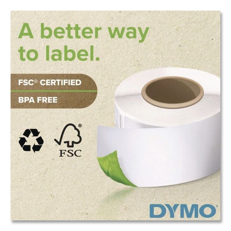 DYMO LabelWriter Address Labels, 1.12" x 3.5", White, 350 Labels/Roll, 2 Rolls/Pack (DYM30252) thumbnail 4