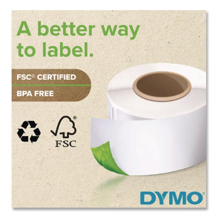 DYMO LabelWriter VHS Top Labels, 1.8" x 3.1", White, 150 Labels/Roll (DYM30326) thumbnail 4