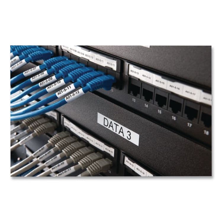 DYMO XTL All-Purpose Vinyl Labels, 1" x 23 ft, Black on White (DYM1868753) thumbnail 3