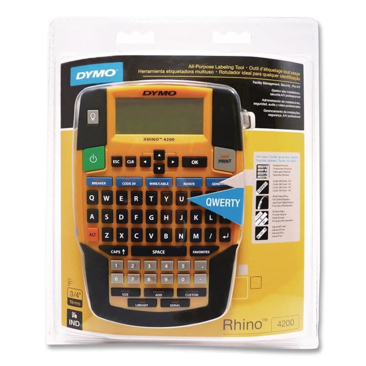 DYMO Rhino 4200 Basic Industrial Handheld Label Maker, 1 Line, 4.06 x 8.46 x 2.24 (DYM2175088) thumbnail 2