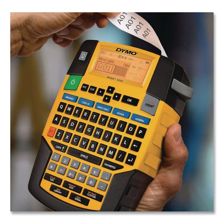 DYMO Rhino 4200 Basic Industrial Handheld Label Maker, 1 Line, 4.06 x 8.46 x 2.24 (DYM2175088) thumbnail 3