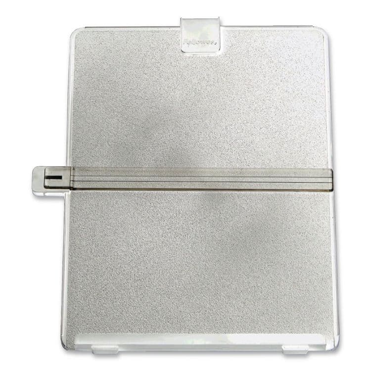 FELLOWES MFG. CO. Non-Magnetic Desktop Copyholder, Holds Up to 125 Letter Size Sheets, Plastic, Platinum (FEL21103) thumbnail 4