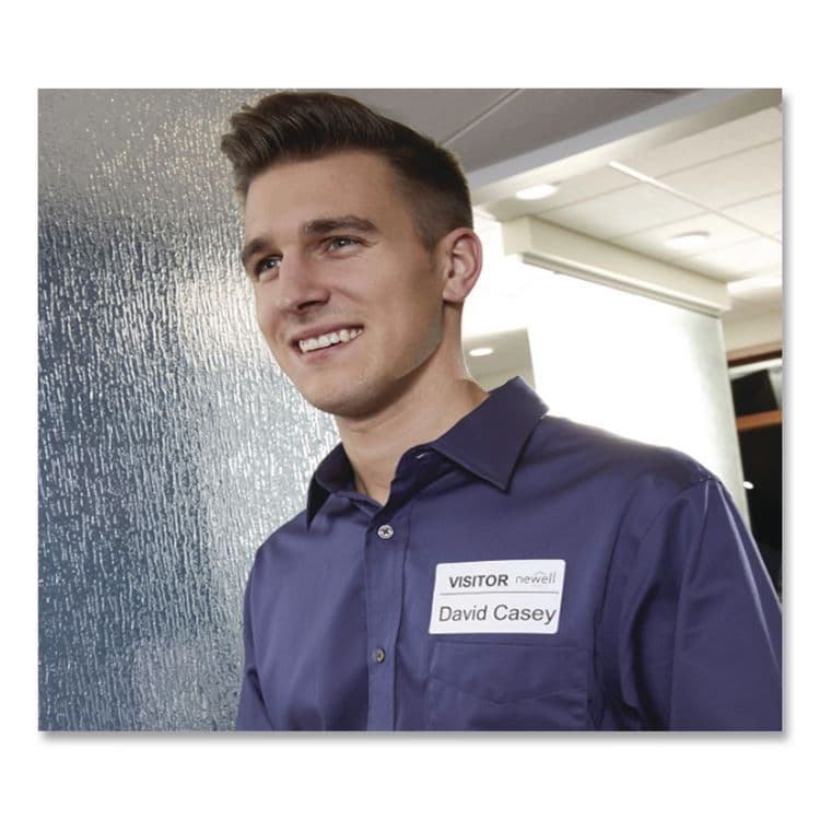 DYMO Self-Adhesive Name Badge Labels, 2.25" x 4", White, 250 Labels/Box (DYM30857) thumbnail 3