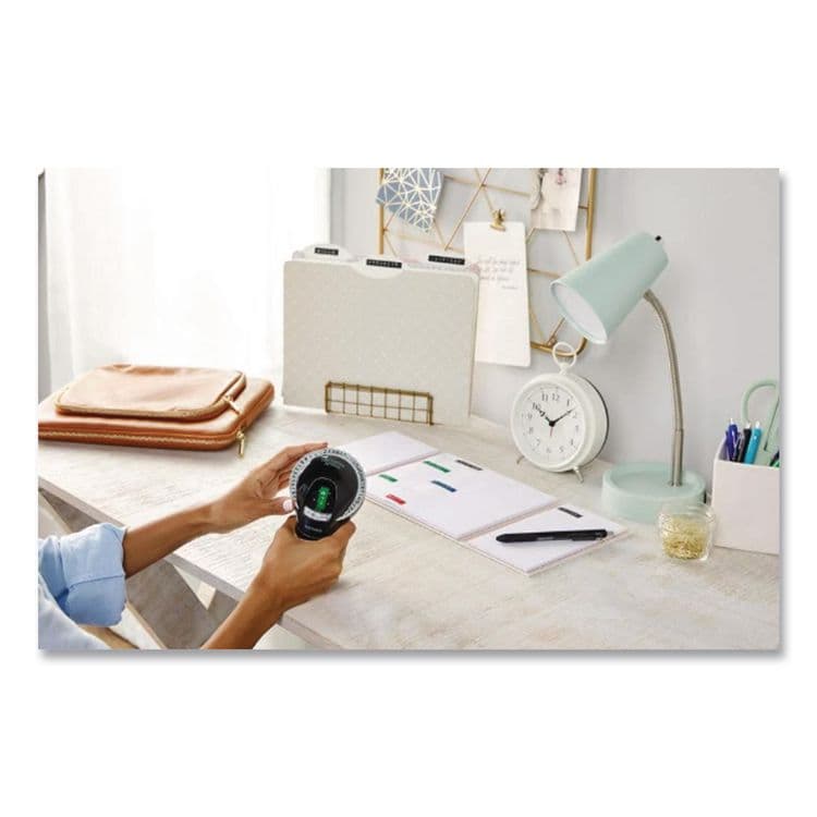 DYMO Self-Adhesive Glossy Labeling Tape for Embossers, 0.37" x 12 ft Roll, Red (DYM520102) thumbnail 2