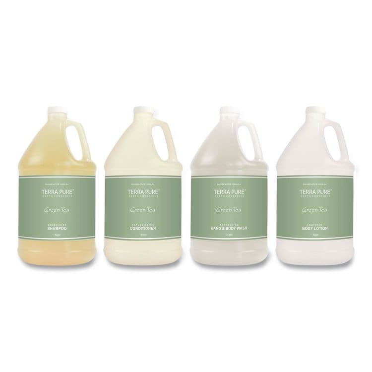 DIVERSIFIED HOSPITALITY SOLUTIONS, LTD. Terra Pure Lotion Gallon, 1 gal Bottle, Green Tea and Lemongrass Scent (DHS002270EA) thumbnail 4