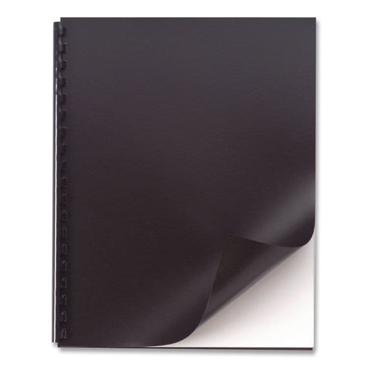 ACCO BRANDS, . ProClick Pre-Punched Presentation Covers, Paper, Square Corners, 11 x 8.5, Black, 25/Pack (GBC2514478) thumbnail 2