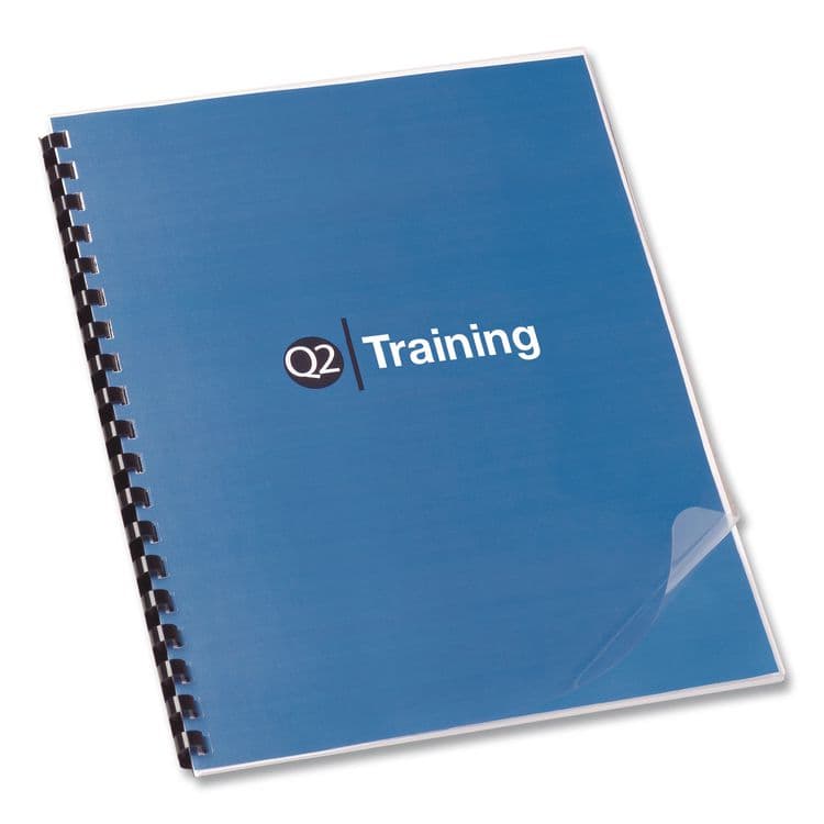 ACCO BRANDS, . Clear View Pre-Punched Presentation Covers for Binding Systems, Plastic, Round Corners, 11.25 x 8.75, Clear, 100/Box (GBC2020024) thumbnail 3