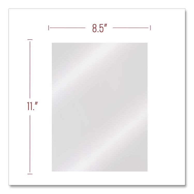 ACCO BRANDS, . Clear View Presentation Covers for Binding Systems, Plastic, Square Corners, 11 x 8.5, Clear, 100/Box (GBC2000041) thumbnail 3
