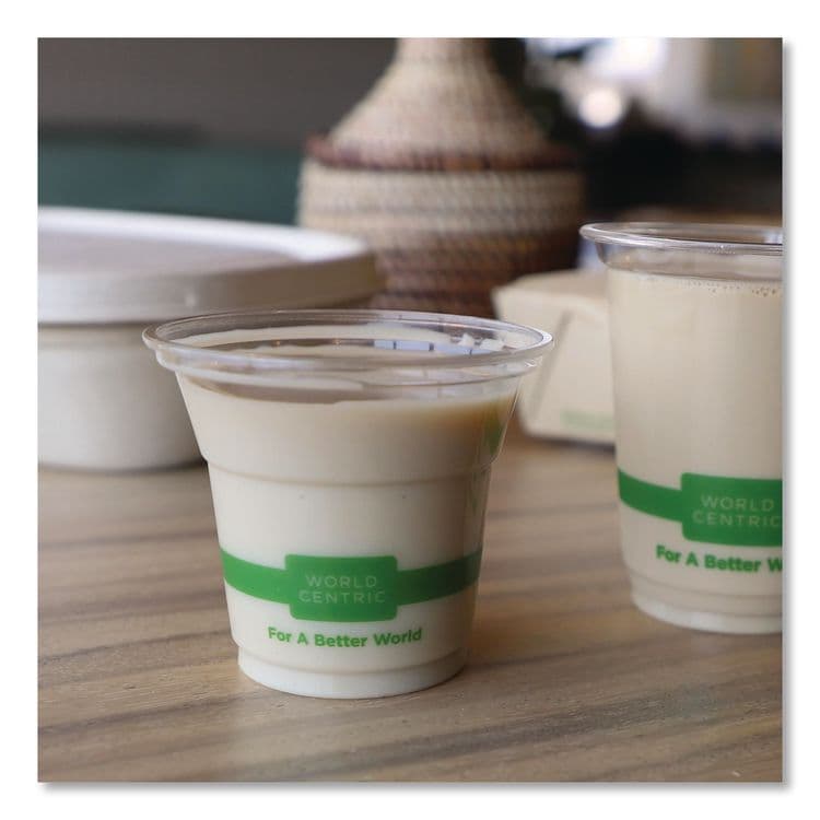 WORLD CENTRIC PLA Clear Cold Cups, 5 oz, Plastic, Clear, 2,000/Carton (WORCPCS5) thumbnail 2