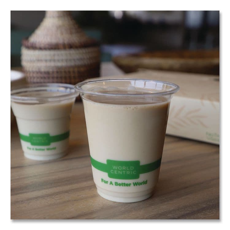 WORLD CENTRIC PLA Clear Cold Cups, 7 oz, Plastic, Clear, 2,000/Carton (WORCPCS7) thumbnail 3