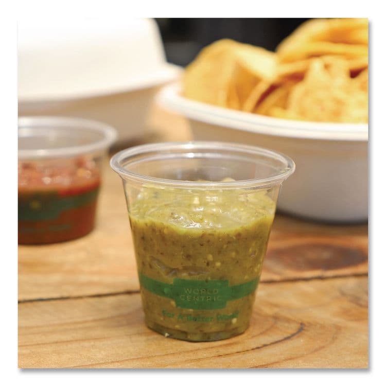 WORLD CENTRIC PLA Clear Portion Cups, 3 oz, Plastic, Clear, 2,500/Carton (WORCPCS3) thumbnail 2