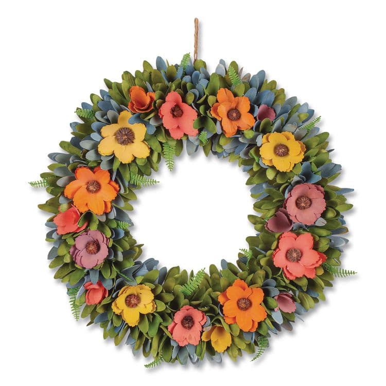 NATIONAL TREE COMPANY Spring Wreath, 18.1" x 18.1" x 3.9", Assorted Colors (NTTEG7919B01231)