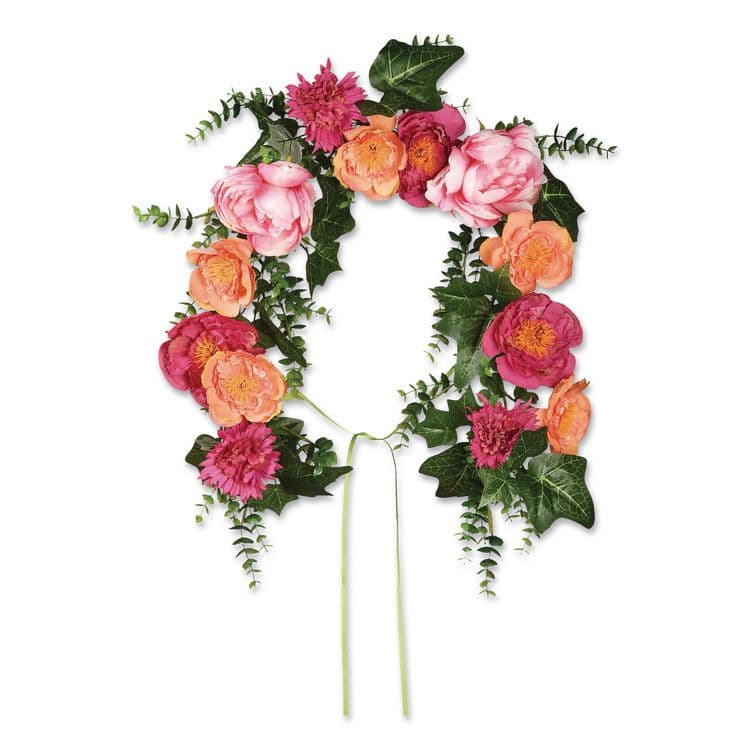 NATIONAL TREE COMPANY Spring Flowers Mailbox Swag, 36" Long, Pink (NTTRAS20004MB1)