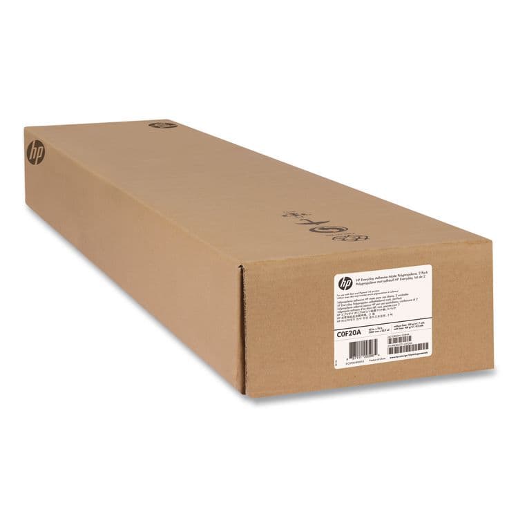 HP Everyday Adhesive Matte Polypropylene, 2" Core, 42" x 75 ft, Matte White, 2/Pack (HEWC0F20A) thumbnail 3