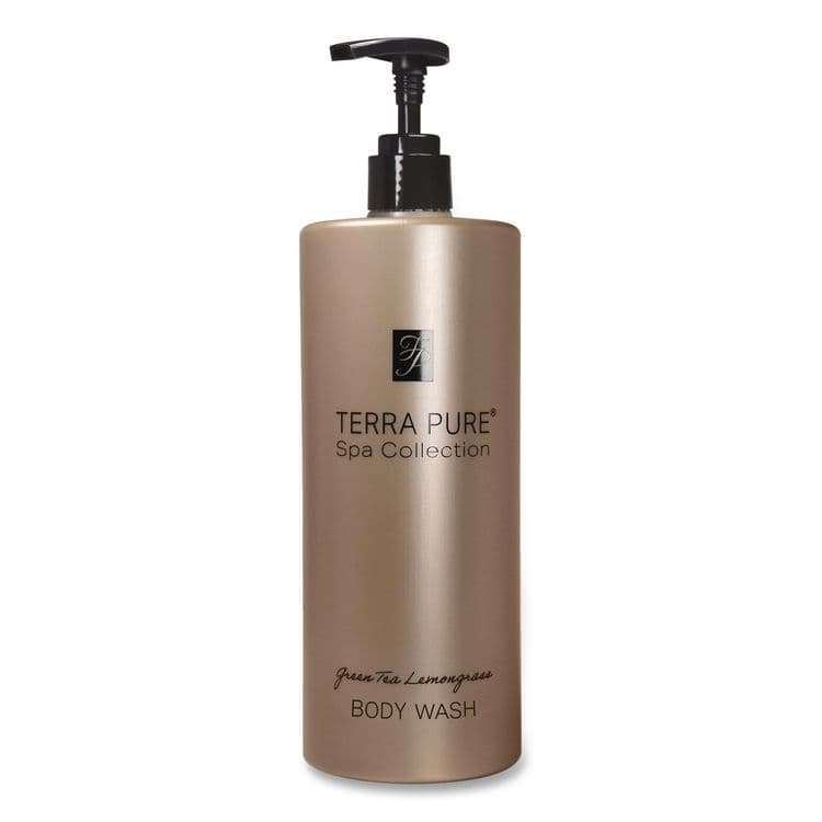 DIVERSIFIED HOSPITALITY SOLUTIONS, LTD. Terra Pure Body Wash Air Pump, Green Tea Lemongrass Scent, 16.23 oz Bottle (DHS458968EA)
