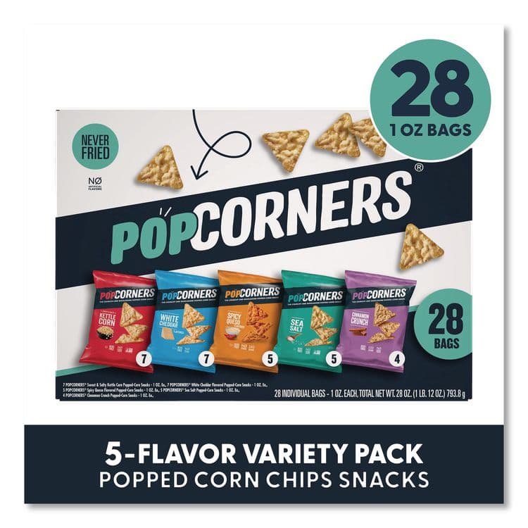 PEPSICO Popped Corn Chips Snacks Variety Pack, Assorted Flavors, 1 oz Bag, 28/Pack (GRR22002179) thumbnail 2