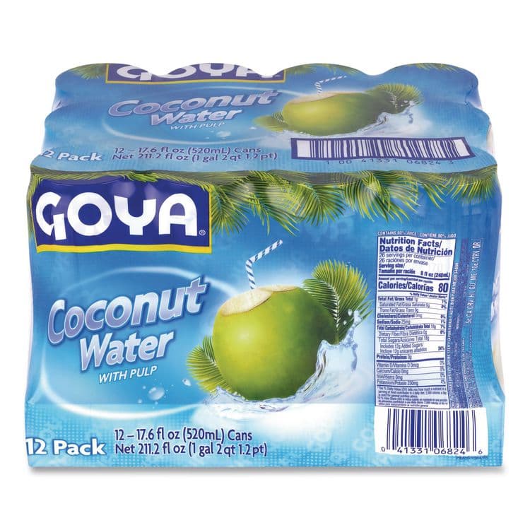 GOYA Coconut Water, Coconut, 17 oz Bottle, 12/Carton (GRR22002657) thumbnail 3