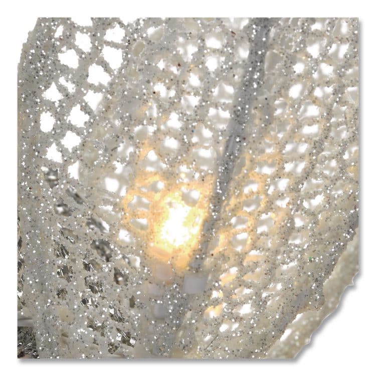 NATIONAL TREE COMPANY Mesh Glittered Deer Family, AC Powered, Blue/Green/Red/Yellow LED Lights, 27" x 8.5" x 60", White (NTTDF340001LR) thumbnail 3