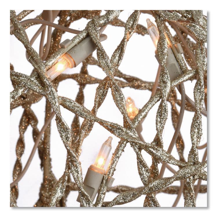 NATIONAL TREE COMPANY Champagne Glitter Deer Family, AC Powered, Warm White LED Lights, 27" x 8.5" x 60", Champagne (NTTDF370001U) thumbnail 3