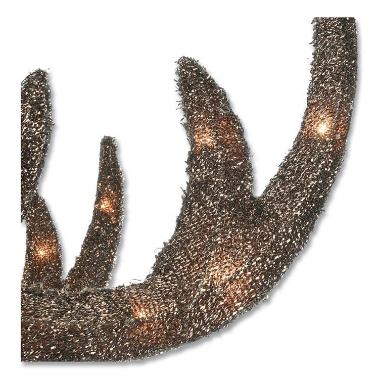 NATIONAL TREE COMPANY Champagne Glitter Deer Family, AC Powered, Warm White LED Lights, 27" x 8.5" x 60", Champagne (NTTDF370001U) thumbnail 4