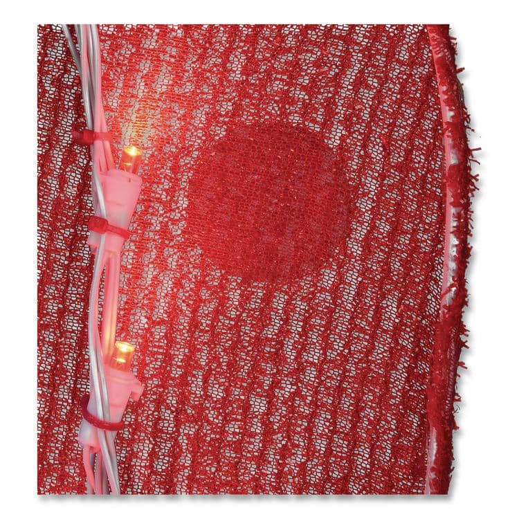 NATIONAL TREE COMPANY Pre-Lit Vintage Vegas Santa Sign, AC Powered, Cool White/Red/Warm White LED Lights, 12" x 36" x 50.5", Red (NTTDF21078001C) thumbnail 3