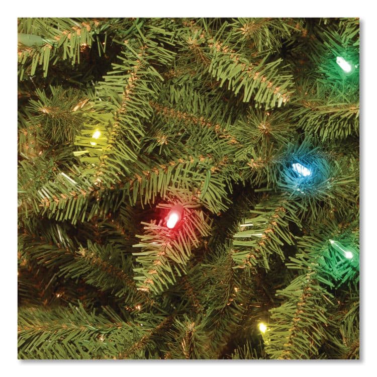NATIONAL TREE COMPANY Pre-Lit Dunhill Fir Tree, 59" x 59" x 90", Green Tree, Green Tree Stand (NTTDUH75RLO) thumbnail 3