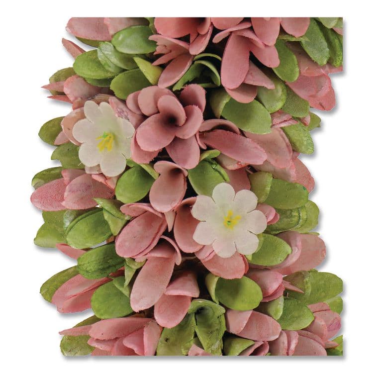 NATIONAL TREE COMPANY Spring Pink Floral Wreath, 18" x 18" x 3.93", Pink (NTTEG79C0055181) thumbnail 3