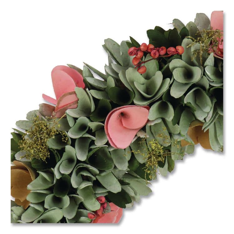 NATIONAL TREE COMPANY Spring Pastel Floral Wreath, 18" x 18" x 3.93", Assorted Colors (NTTEG79C0121181) thumbnail 3