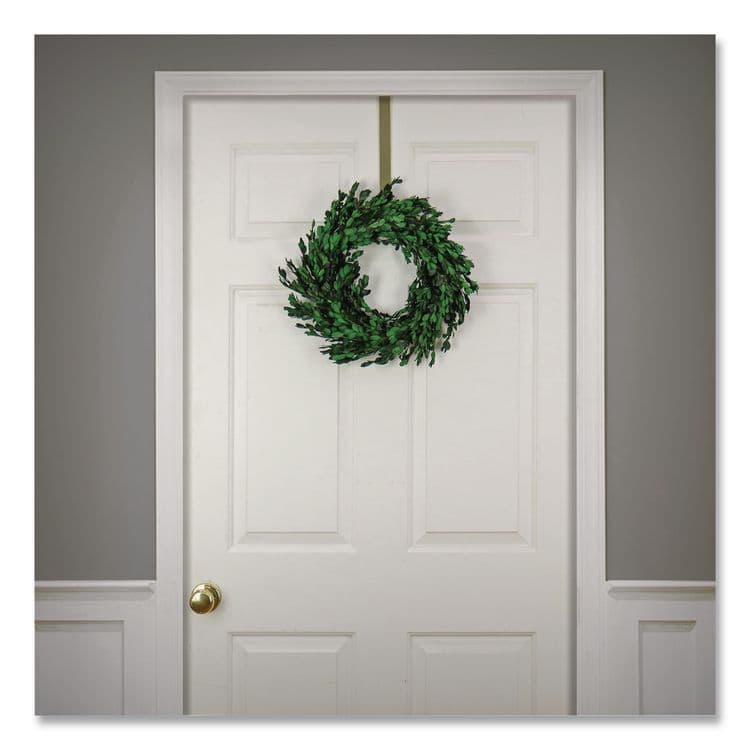 NATIONAL TREE COMPANY Spring Boxwood Wreath, 18" x 18" x 3.93", Green (NTTEG79MH187181) thumbnail 2