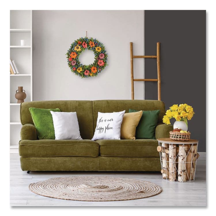 NATIONAL TREE COMPANY Spring Wreath, 18.1" x 18.1" x 3.9", Assorted Colors (NTTEG7919B01231) thumbnail 2