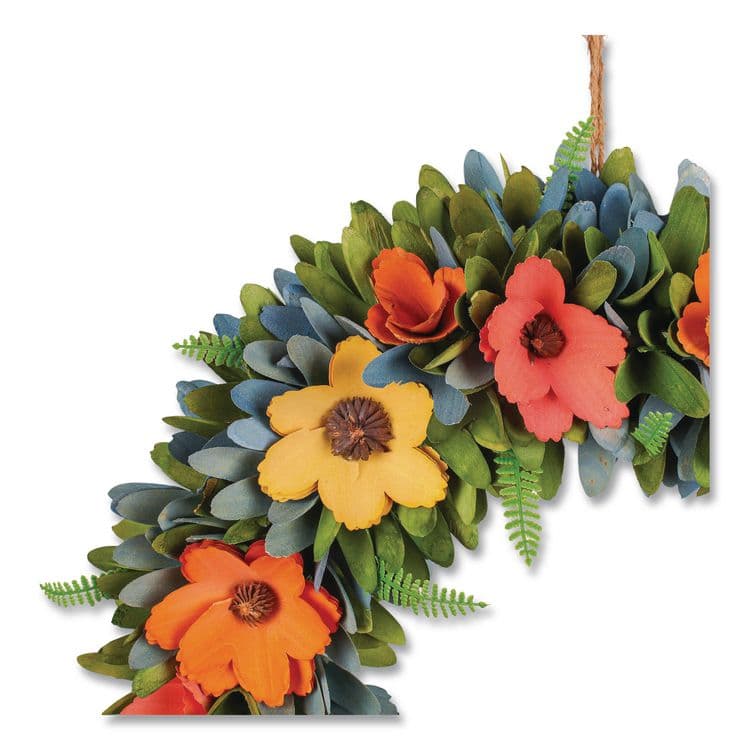 NATIONAL TREE COMPANY Spring Wreath, 18.1" x 18.1" x 3.9", Assorted Colors (NTTEG7919B01231) thumbnail 4
