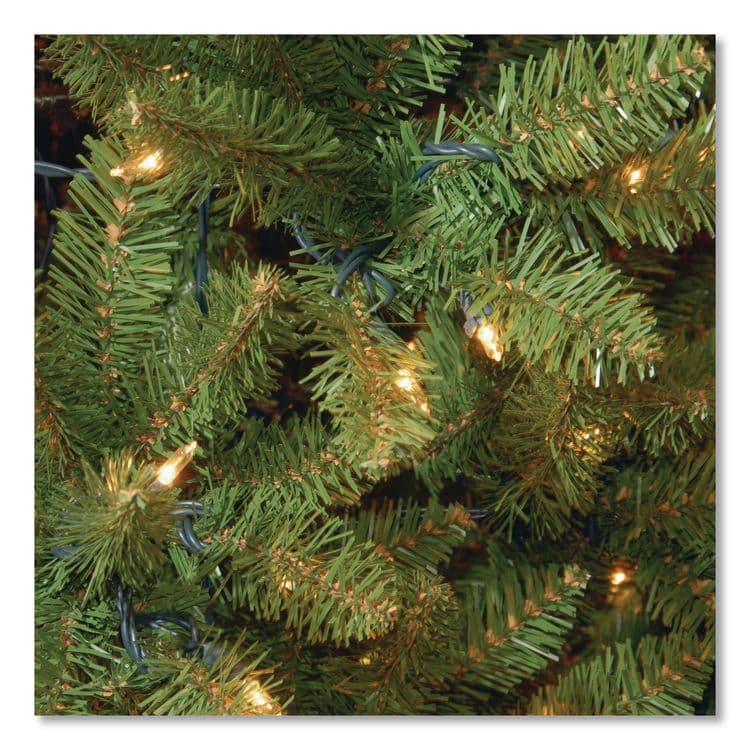 NATIONAL TREE COMPANY Pre-Lit Kingswood Fir Tree, 55" x 55" x 90", Green Tree, Green Tree Stand (NTTKW7D5375) thumbnail 3