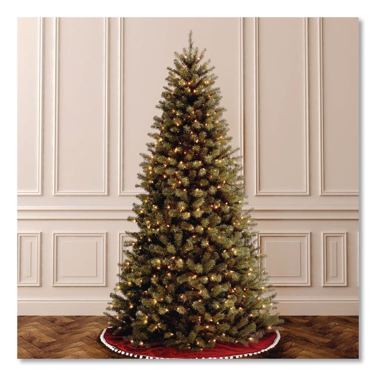 NATIONAL TREE COMPANY Pre-Lit North Valley Spruce Tree, 39" x 39" x 72", Green Tree, Green Tree Stand (NTTNRV730060) thumbnail 2