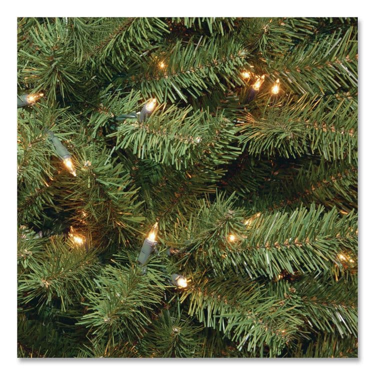 NATIONAL TREE COMPANY Pre-Lit North Valley Spruce Tree, Clear Lights, 42" x 42" x 78", Green Tree, Green Tree Stand (NTTNRV730065) thumbnail 3