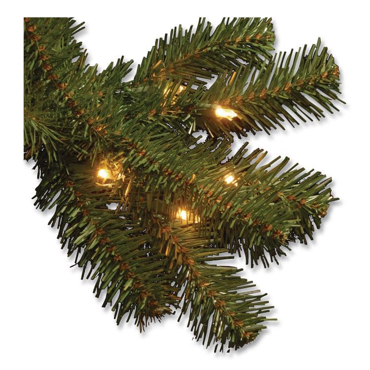 NATIONAL TREE COMPANY Pre-Lit North Valley Spruce Tree, Clear Lights, 42" x 42" x 78", Green Tree, Green Tree Stand (NTTNRV730065) thumbnail 4