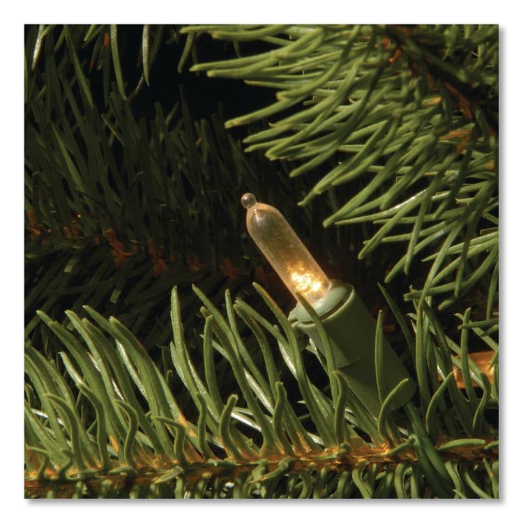 NATIONAL TREE COMPANY Pre-Lit Downswept Douglas Fir Tree, 59" x 59" x 90", Green Tree, Green Tree Stand (NTTPEDD131275) thumbnail 4