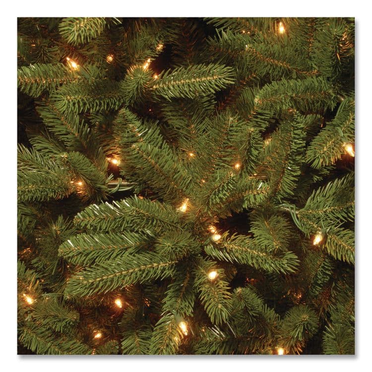NATIONAL TREE COMPANY Pre-Lit Grande Fir Medium Tree, 50" x 50" x 90", Green Tree, Green Tree Stand (NTTPEGF430775) thumbnail 3