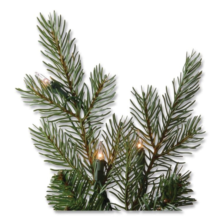 NATIONAL TREE COMPANY Pre-Lit Nordic Spruce Medium Tree, 69" x 69" x 108", Green Tree, Green Tree Stand (NTTPENS130790) thumbnail 4