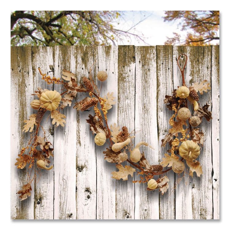 NATIONAL TREE COMPANY Fall Garland, 72" Long, White (NTTRAHVG060669A) thumbnail 2