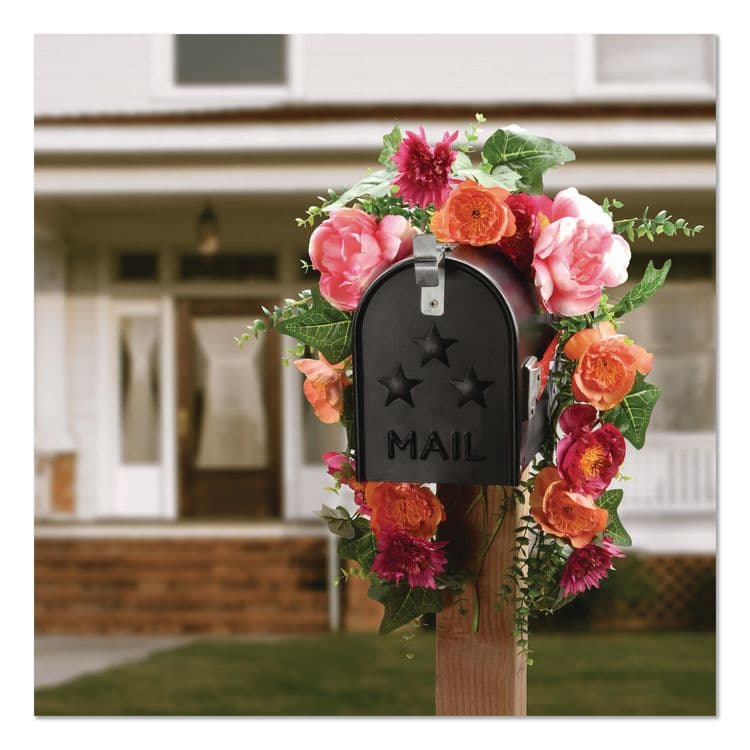 NATIONAL TREE COMPANY Spring Flowers Mailbox Swag, 36" Long, Pink (NTTRAS20004MB1) thumbnail 2